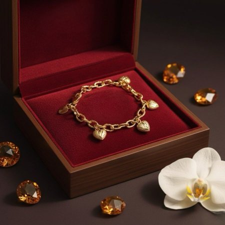 أساور مطلية بماء الذهب